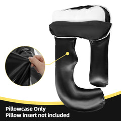 BALAPET U-shape Pillowcase Zipper demonstrates secure fit with hidden zipper for tangle-free use.