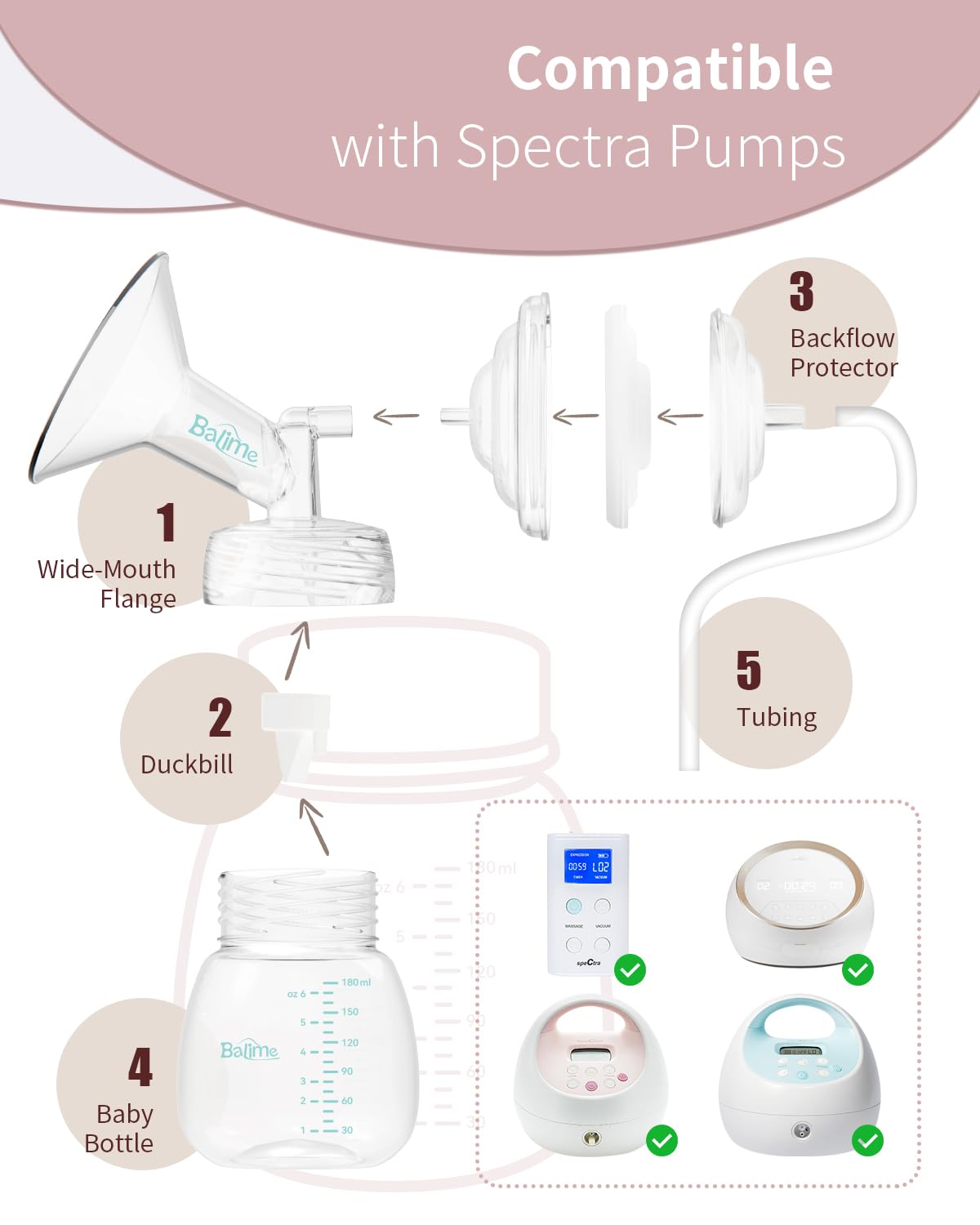 BALIME bottle with wide neck for quick filling and cleaning