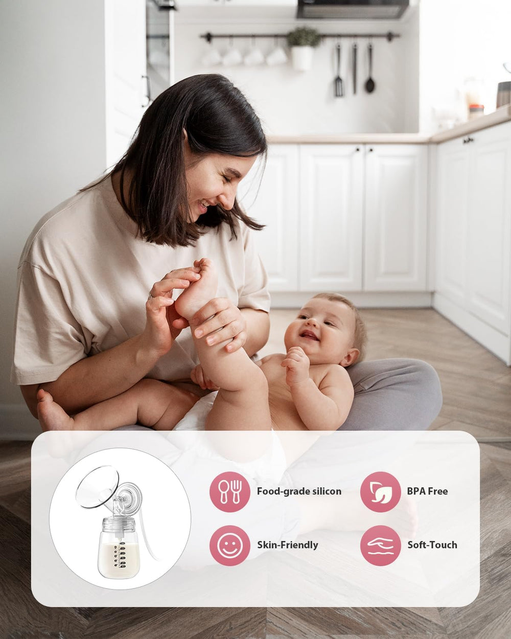 BALIME easy-cleaning pack enables quick disinfection between sessions.