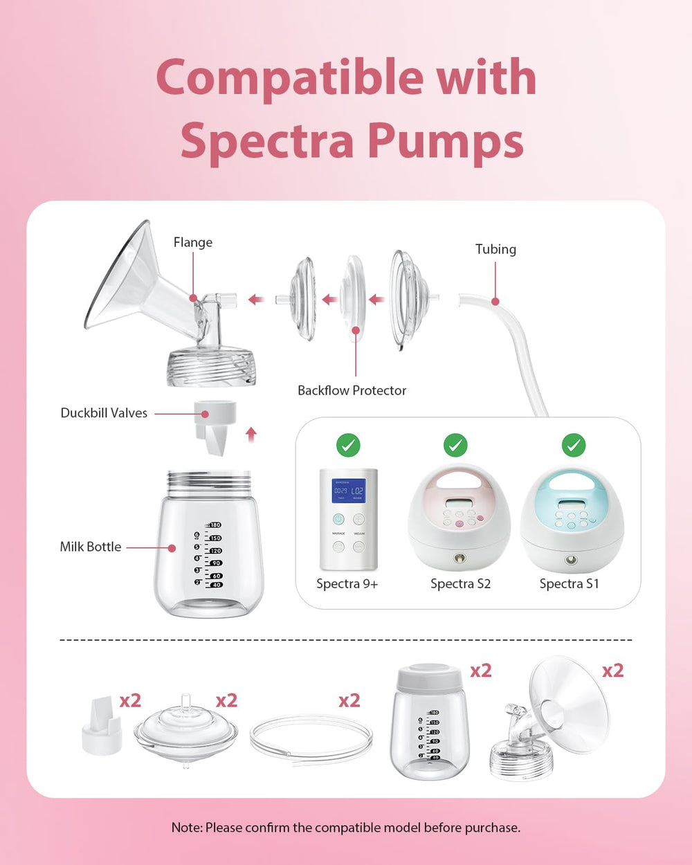 BALIME spectra tubing flexible and kink resistant for reliable milk flow.