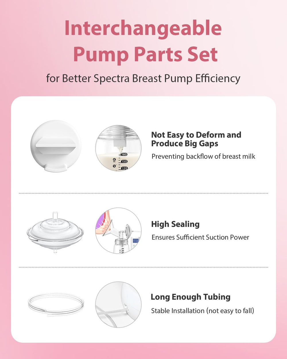 BALIME tubing and bottles set for clean milk handling and storage.
