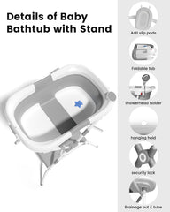 BALLA BALEIN safety structure with non-slip feet supports confident bath times.