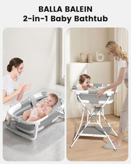 BALLA BALEIN collapsible tub shown for compact storage and quick setup.