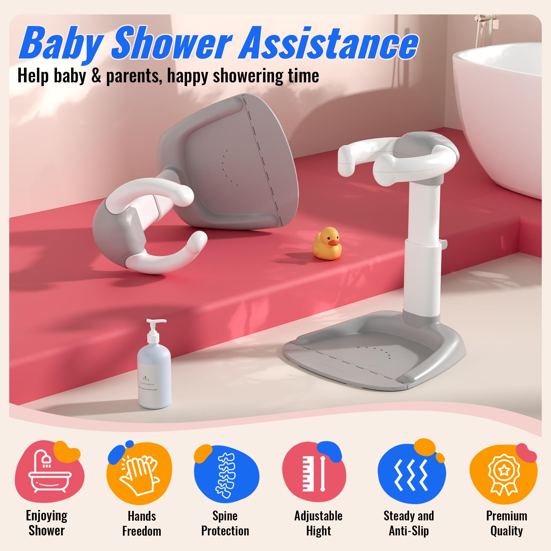 Balla Balein travel-friendly bath stand fits various spaces for on-the-go routines.