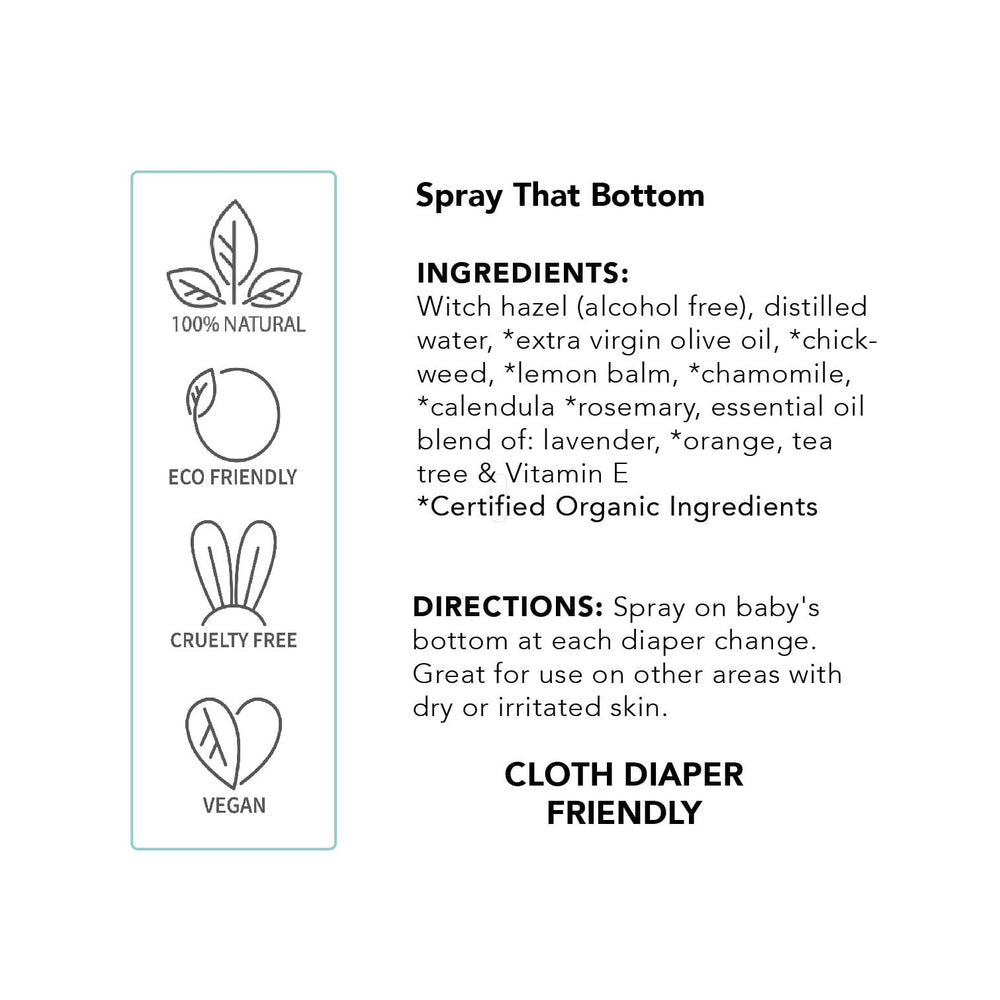 BALM! Baby herbs and oils infusion bottle for soothing skincare.