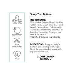 BALM! Baby herbs and oils infusion bottle for soothing skincare.