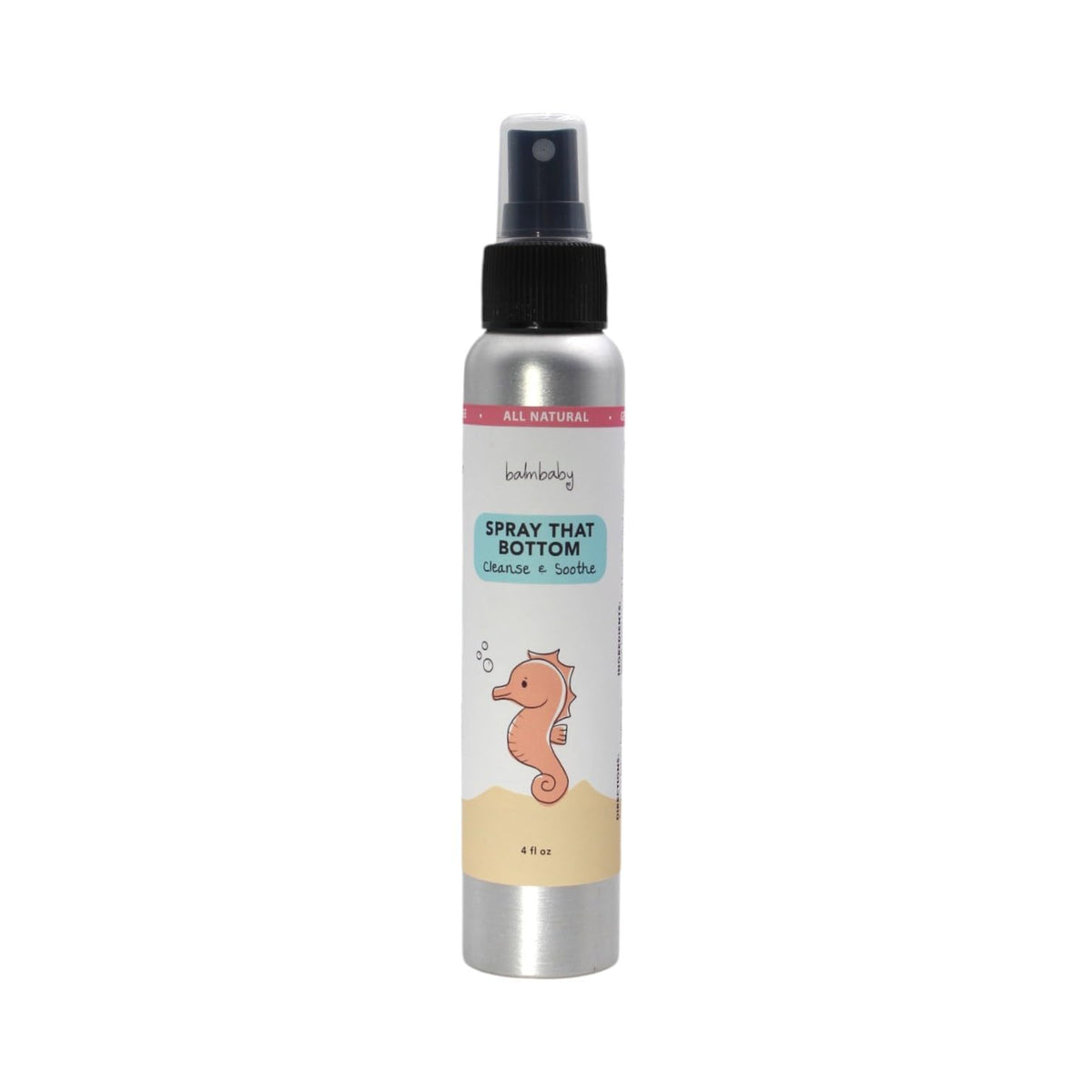 BALM! Baby Spray That Bottom bottle front view for mess-free diaper care.