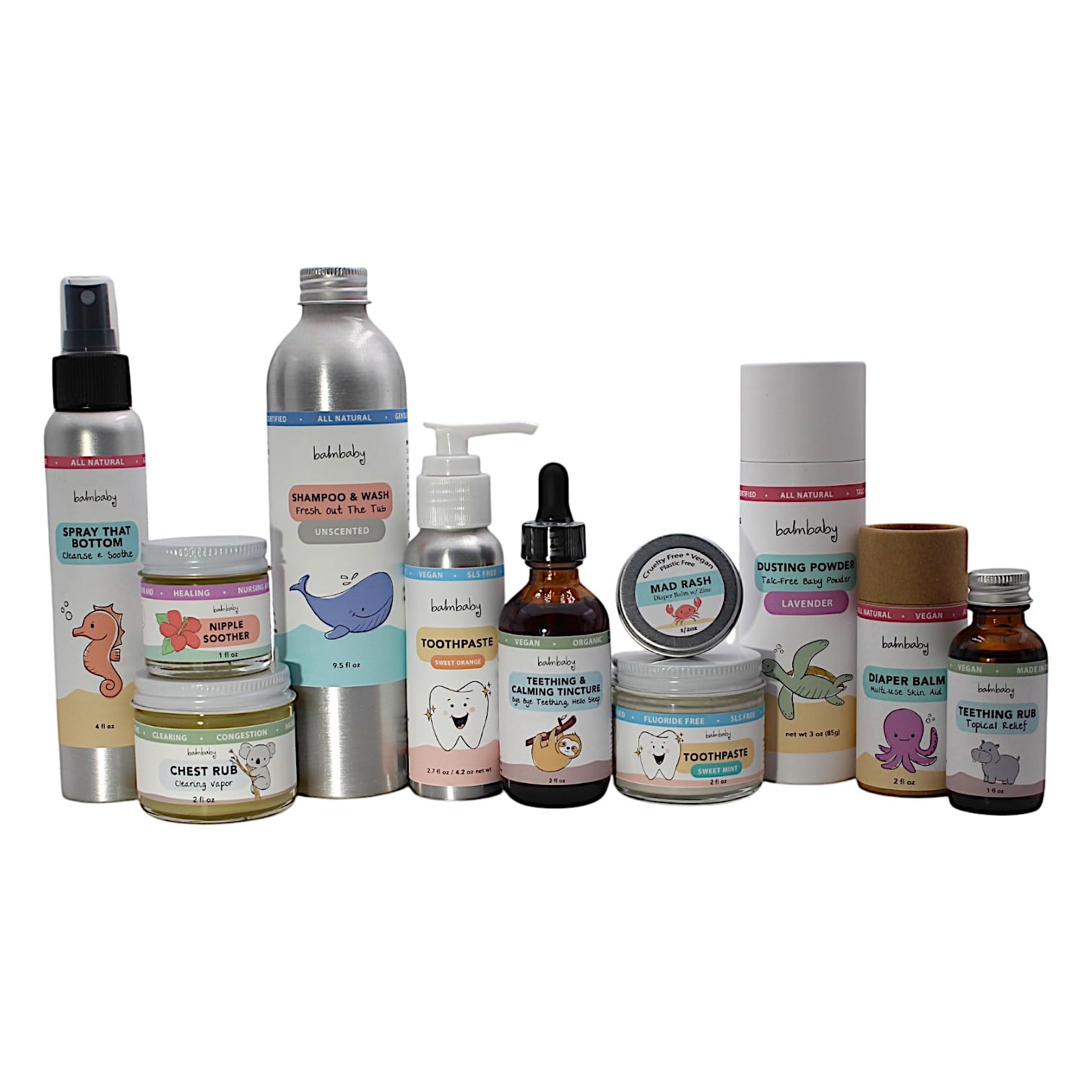 BALM! Baby travel-friendly packaging for on-the-go skin care.