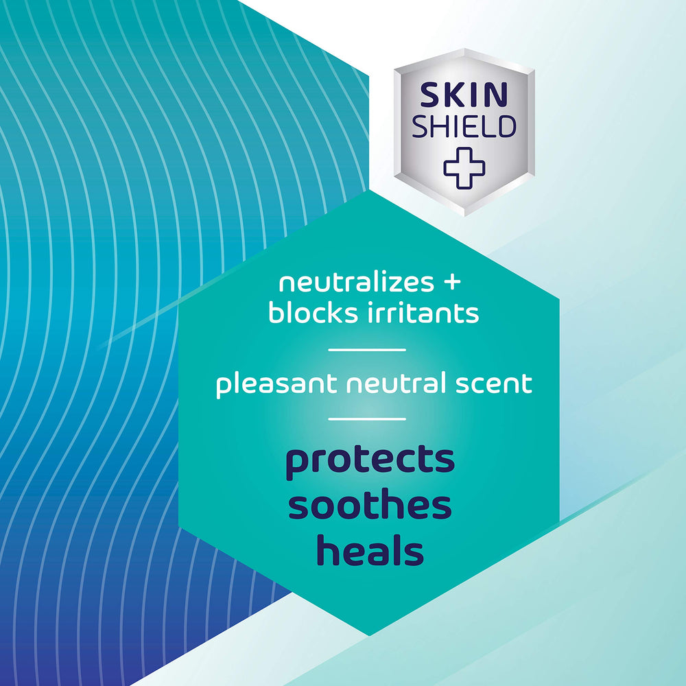 Balmex SkinShield botanicals label highlights soothing ingredients and irritant defense.