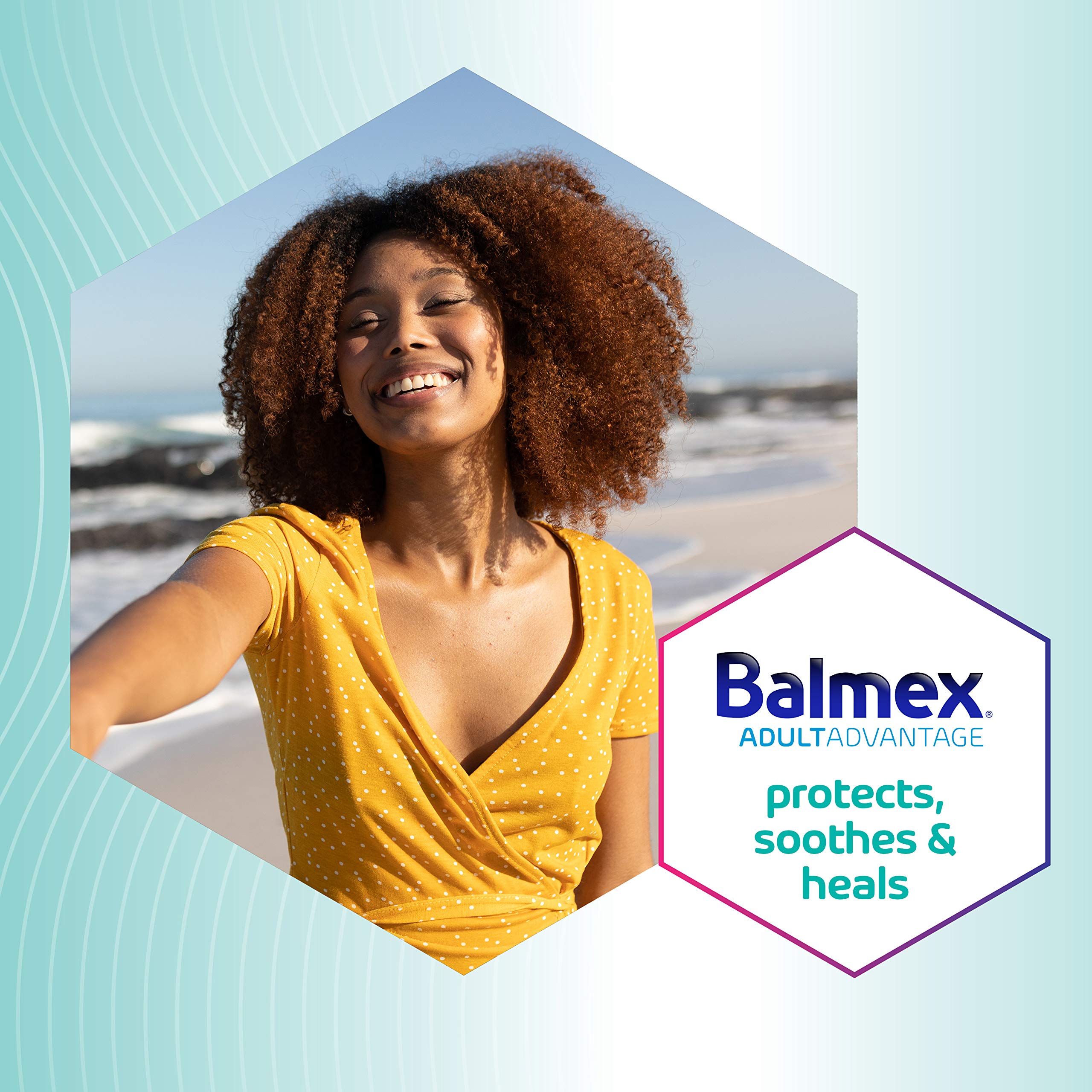 Balmex zinc oxide barrier protection shields skin from moisture exposure.