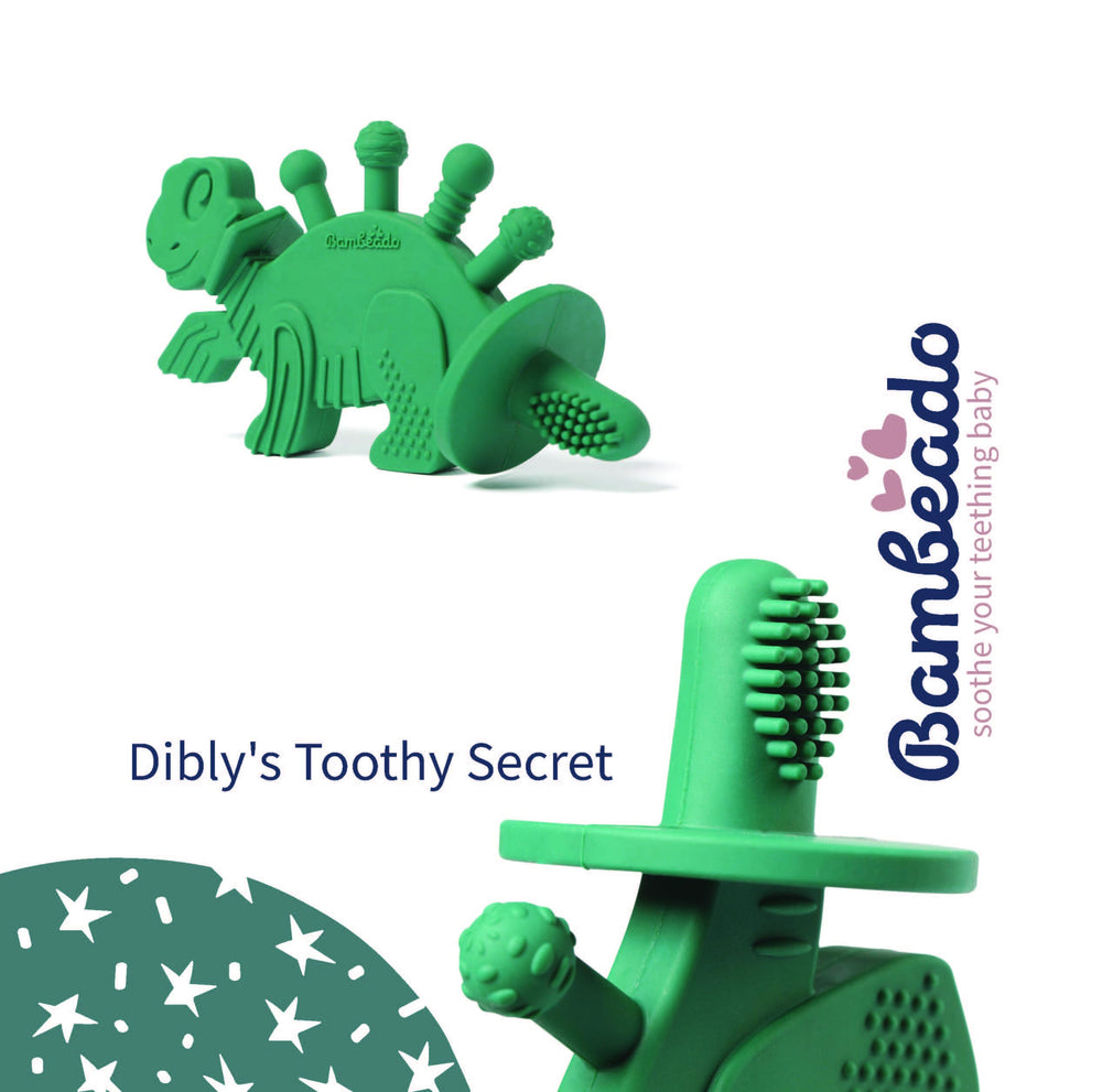 Bambeado packaging featuring safe, BPA-free teether ready for on-the-go use