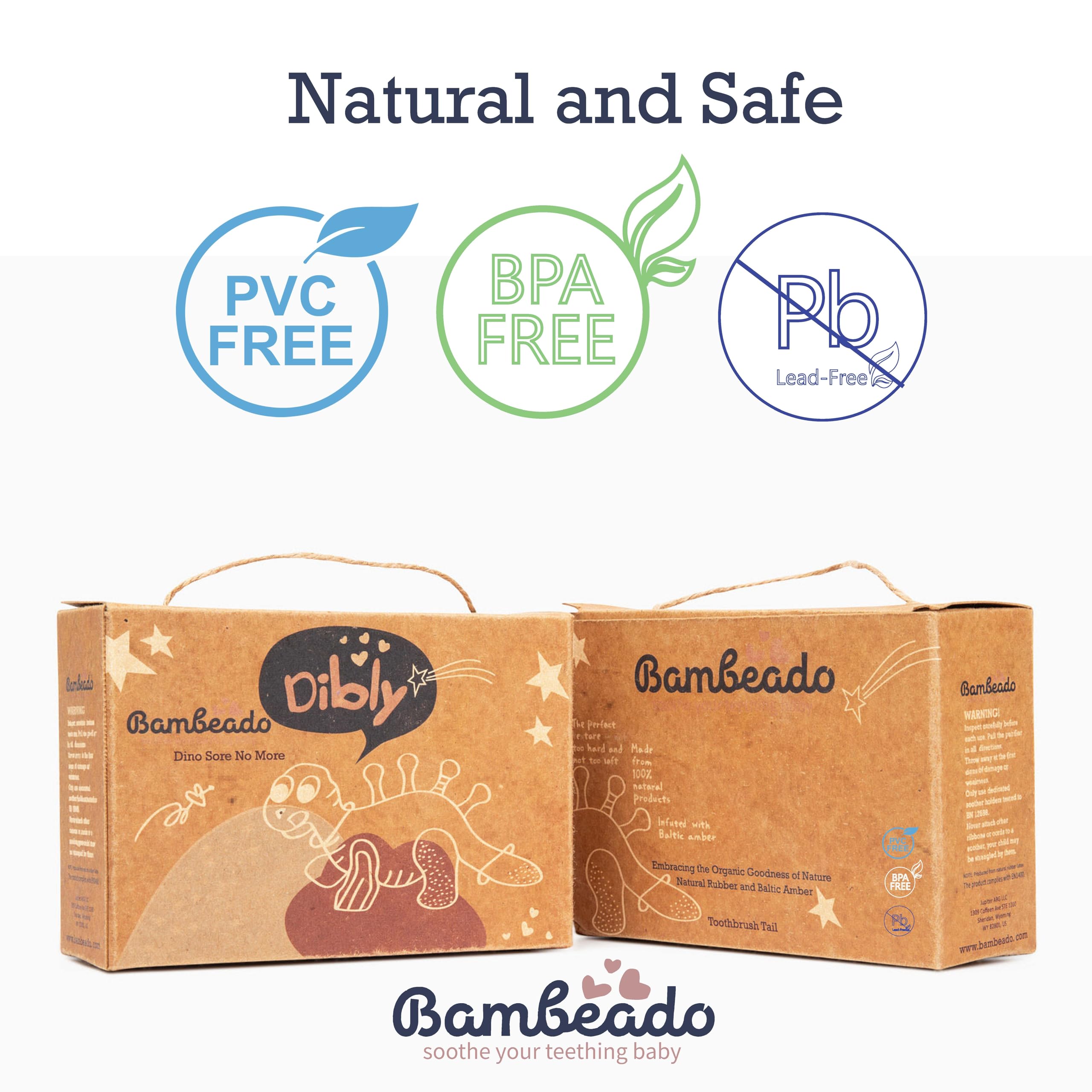 Bambeado Dibly teether textures and nodules target gums and molars for relief