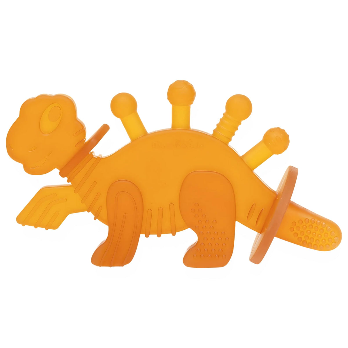 Bambeado Dibly teether front view showing safe, chewable design for gentle gums.