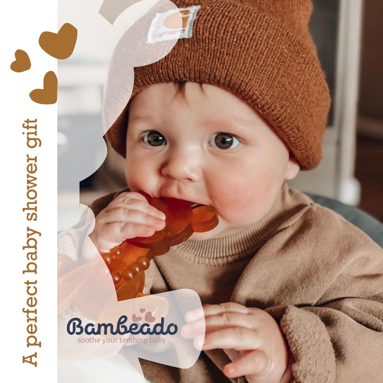 Bambeado LittleBamber teether textured surface supports sensory exploration during teething