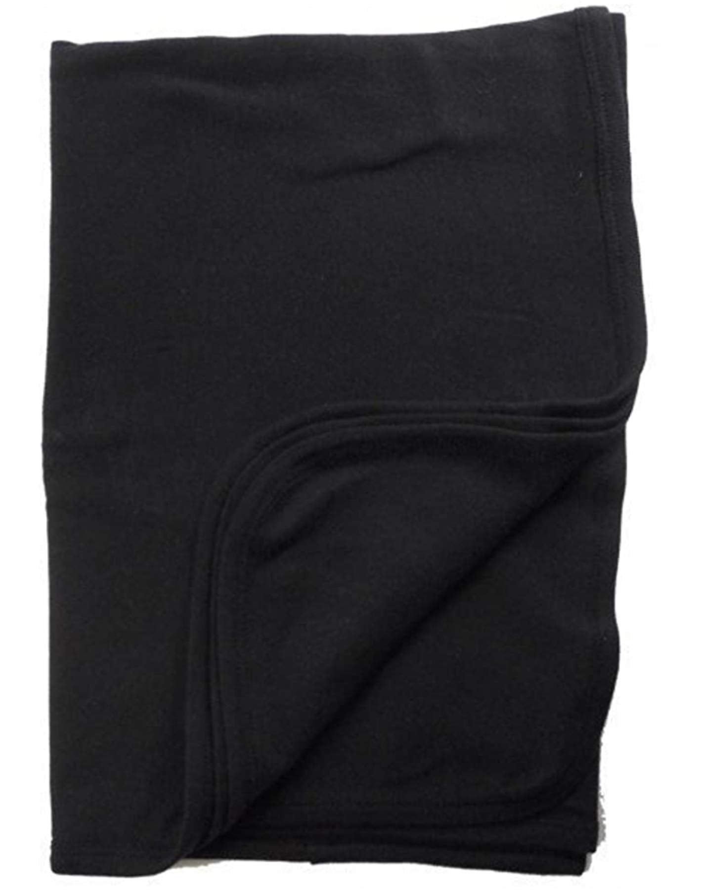 Bambini baby black blanket close-up cotton texture showing gentle softness.