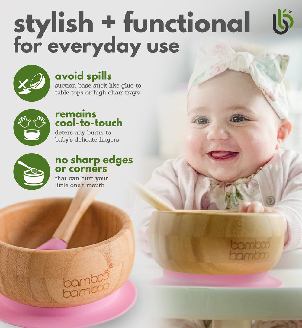 bamboo bamboo weaning setup promotes independent self-feeding at meals.