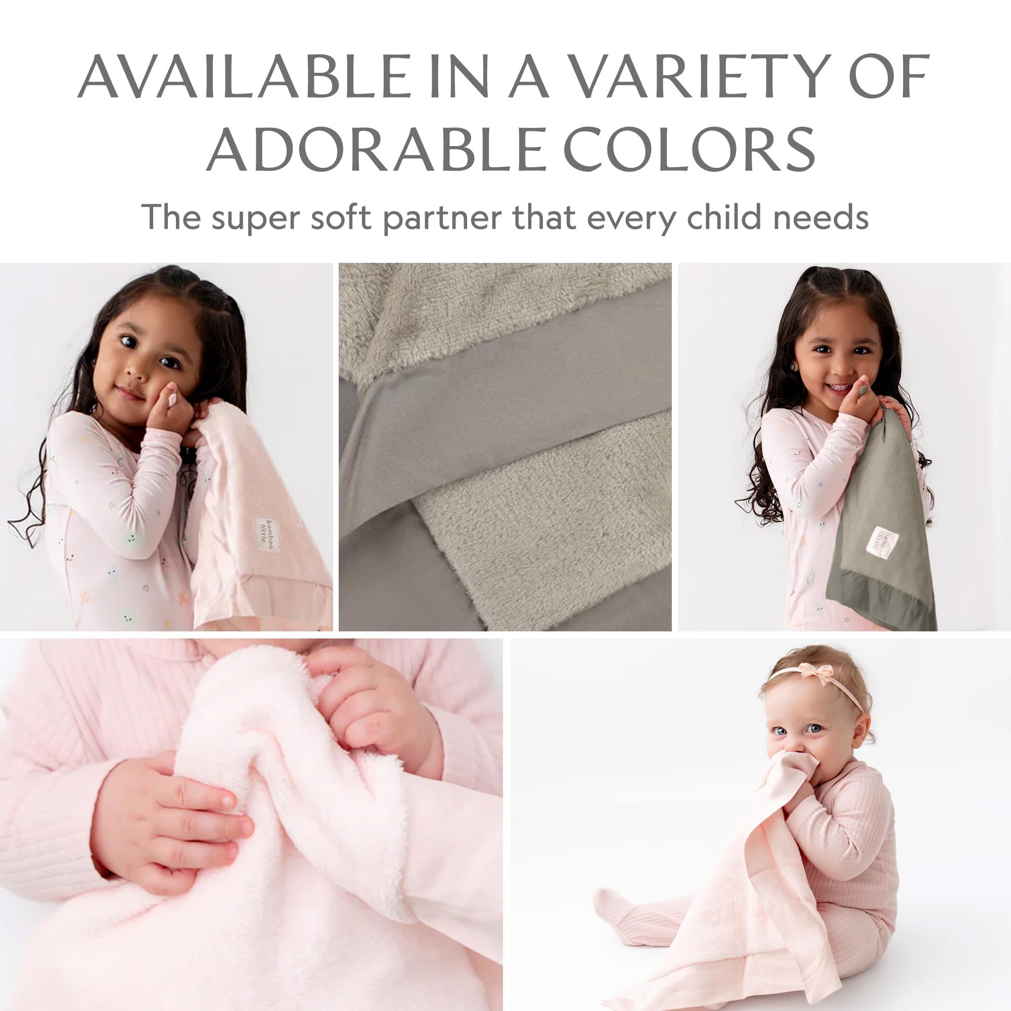 Bamboo Little durable machine-washable blanket gray, ready for daily cuddles and adventures.