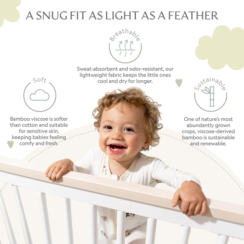 Bamboo Little foldover mittens prevent scratching while baby sleeps