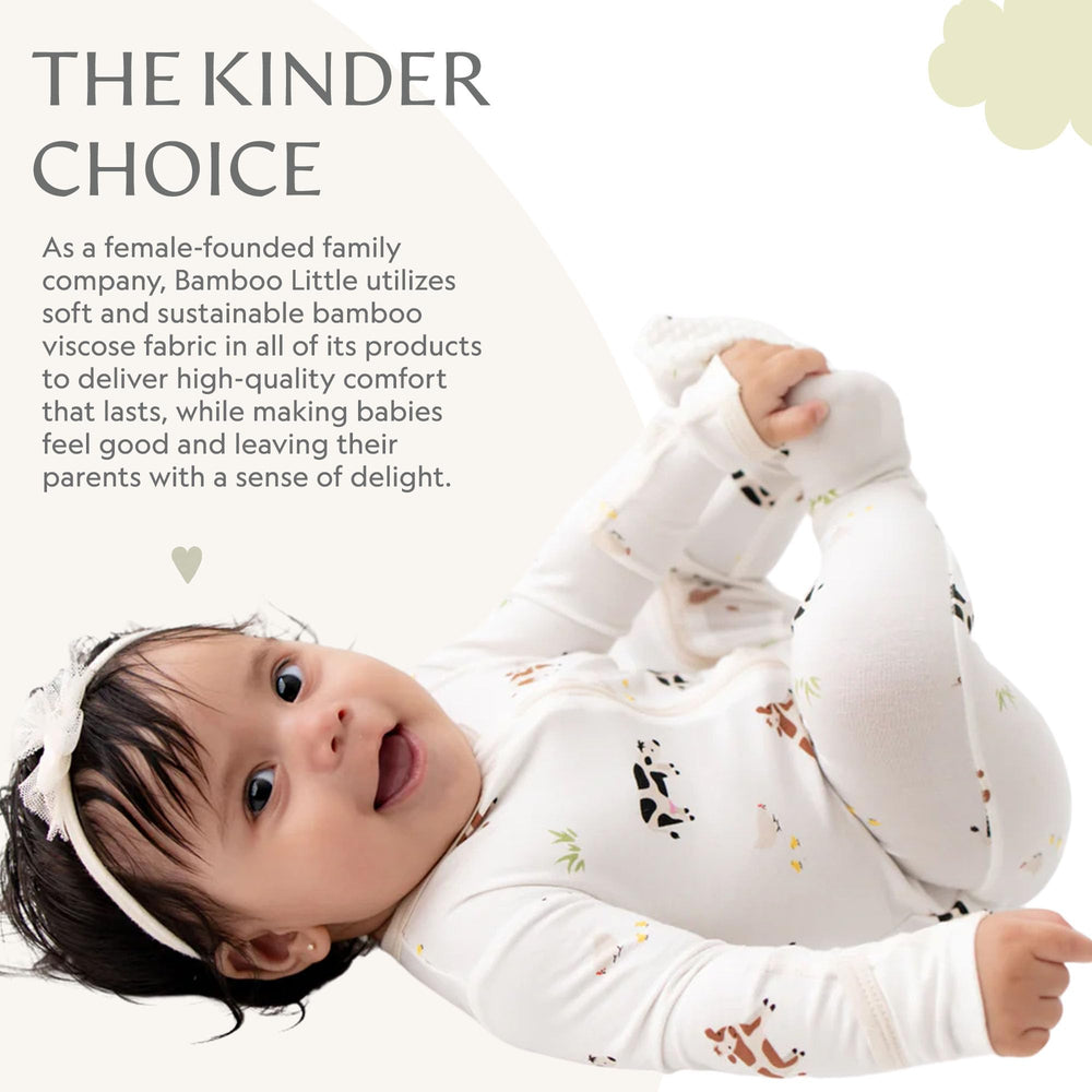 Bamboo Little soft fabric keeps baby comfy and breathable