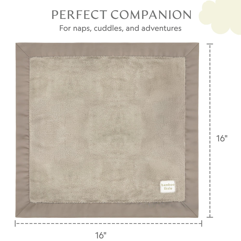 Bamboo Little stroller-travel-friendly blanket gray, easy to tuck and bring along.
