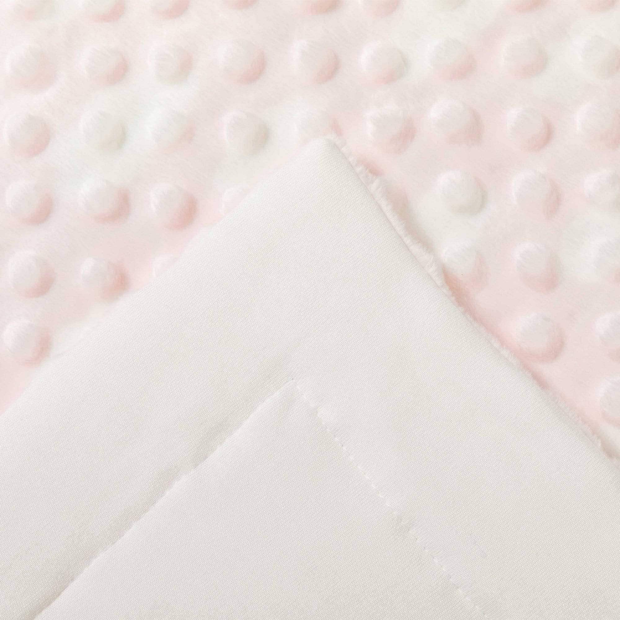 Bamboo Little Ultra-Soft Blanket folded-crib demonstrates 47x47 size for crib coverage.