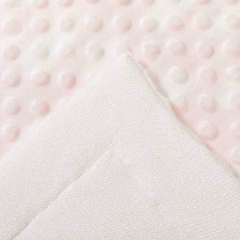 Bamboo Little Ultra-Soft Blanket folded-crib demonstrates 47x47 size for crib coverage.