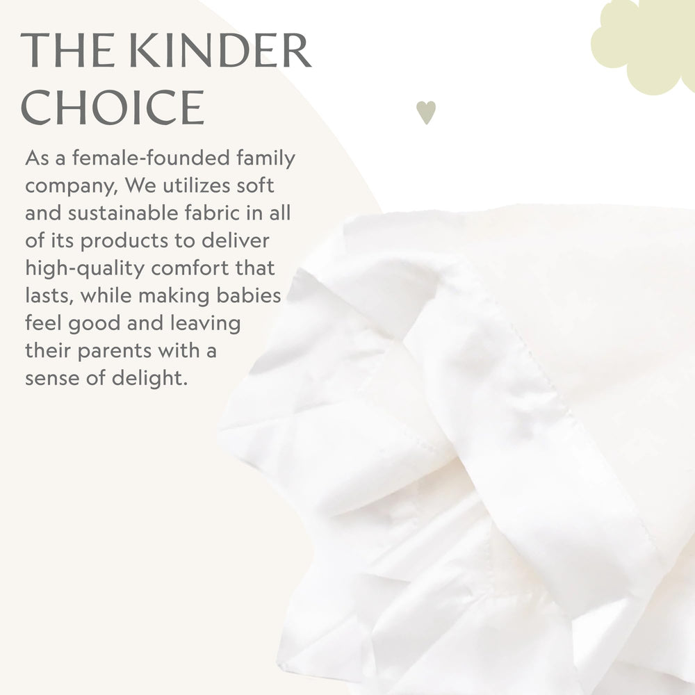 Softness improves with each wash on Bamboo Little Lovey security blanket