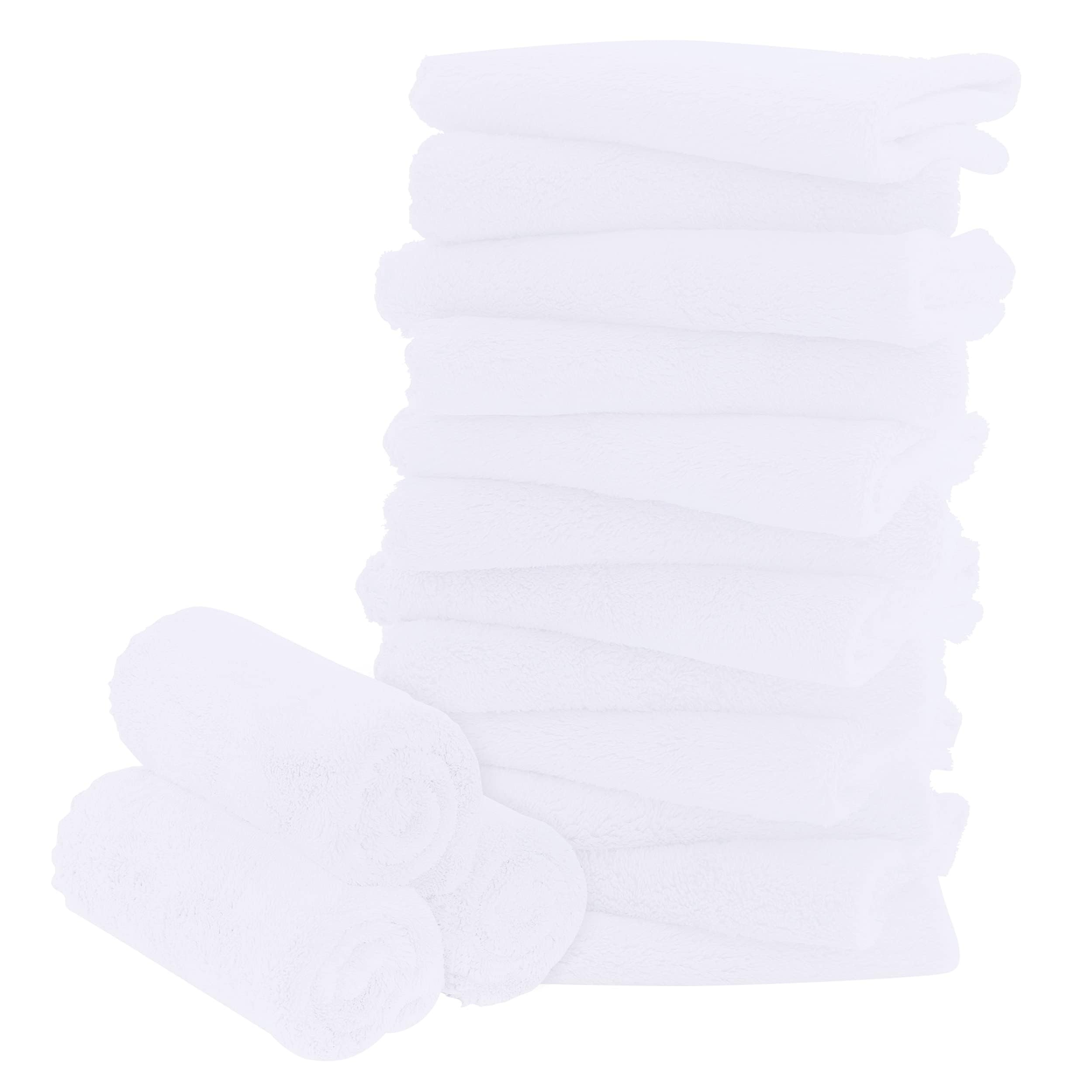 Bamboo Queen 16-pack baby washcloths 10x10 inches offer gentle absorption for newborn bath time.