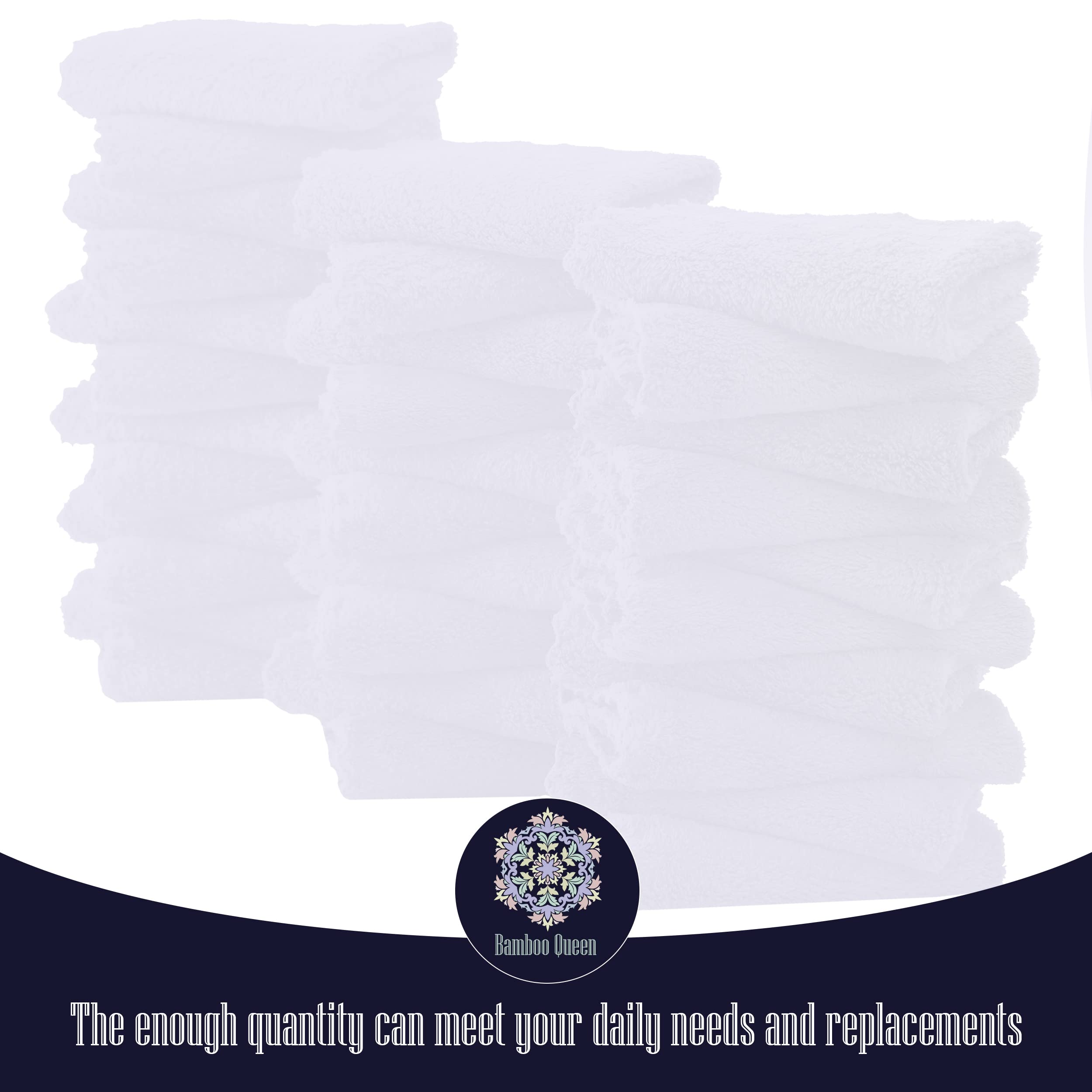 BAMBOO QUEEN absorbent bath cloth shows quick foam and fast drying.
