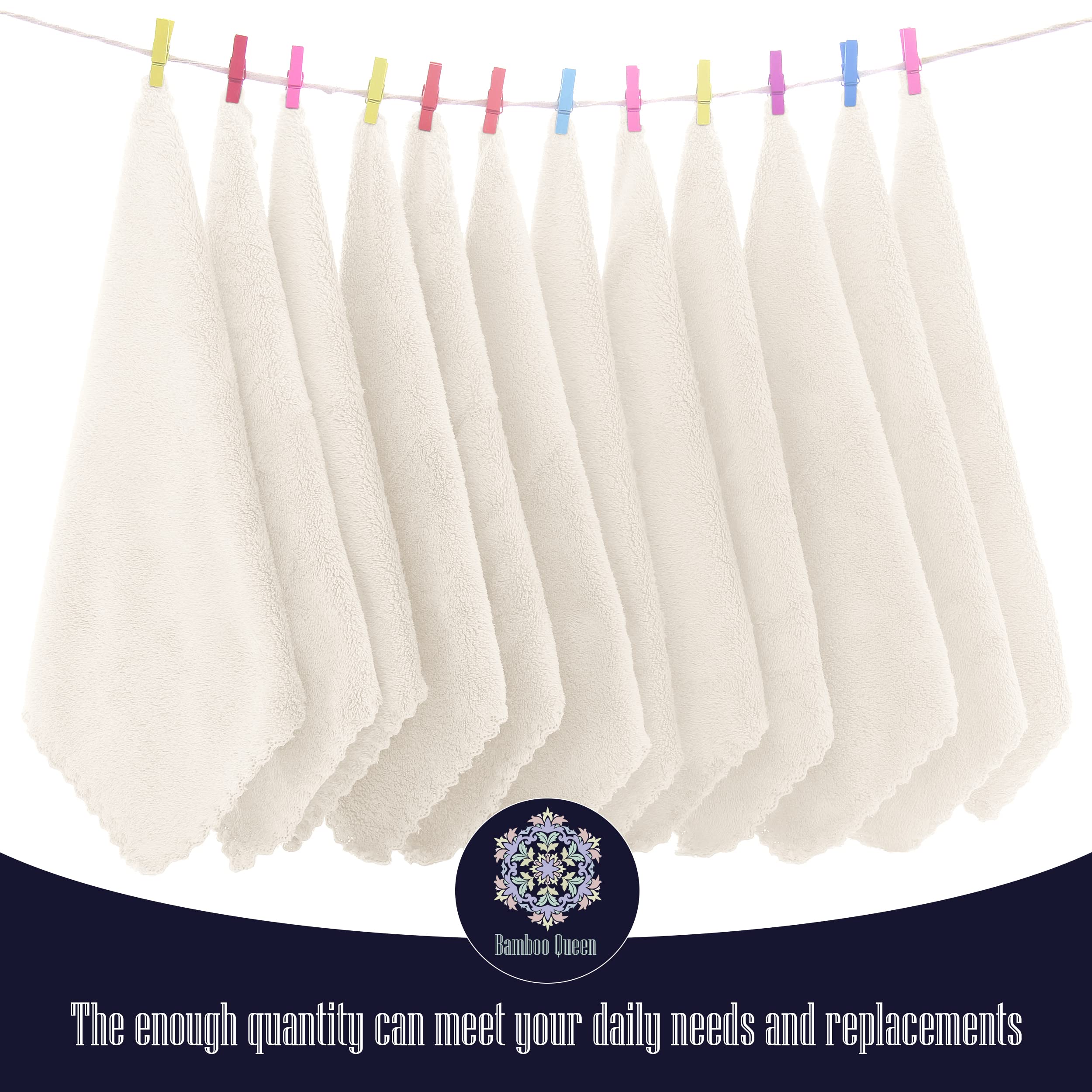 BAMBOO QUEEN absorbent washcloth demonstrates quick foam absorption