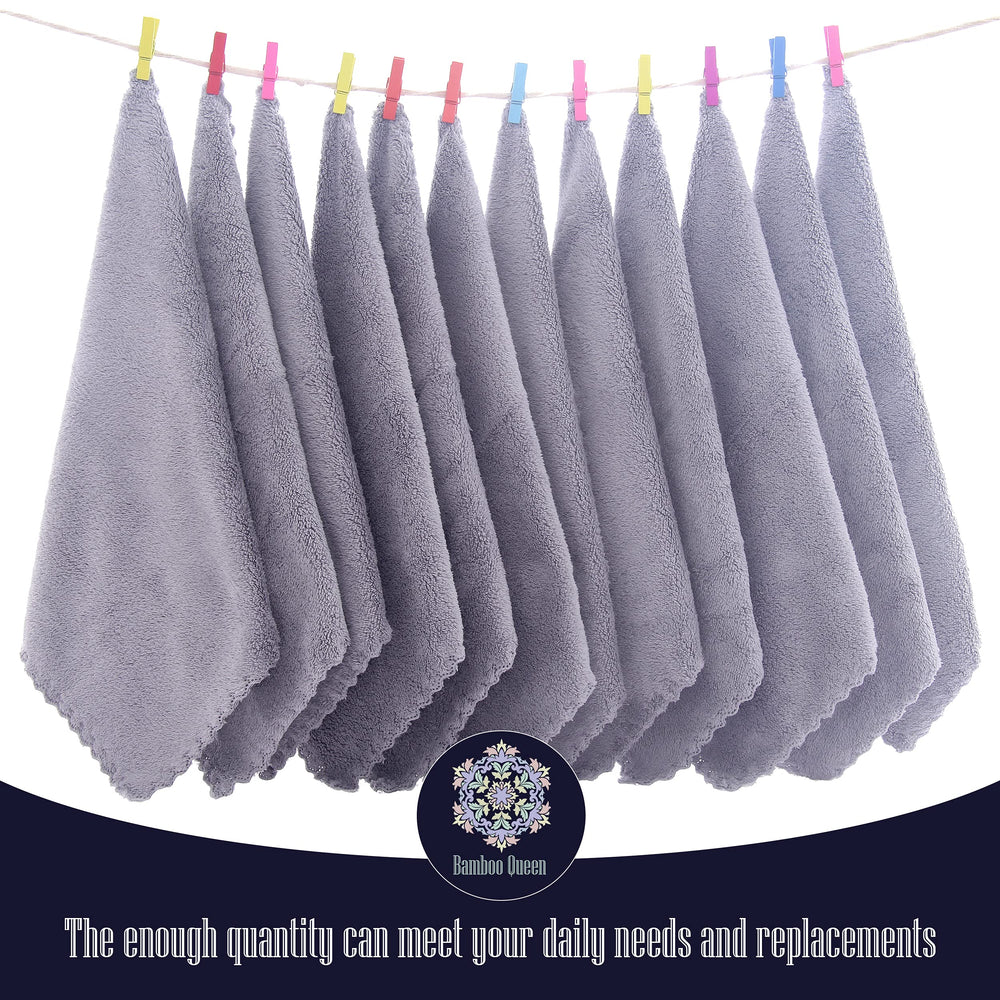 Bamboo Queen ultra-absorbent washcloths—quick foam with soap.