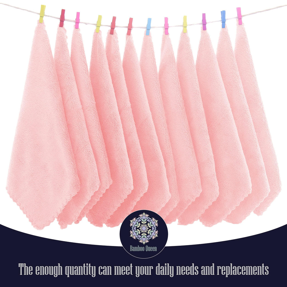 Bamboo Queen pink washcloths ideal for baby showers and gifting