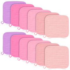 Bamboo Queen baby washcloths in pink Sakura series offer gentle softness for newborn baths.