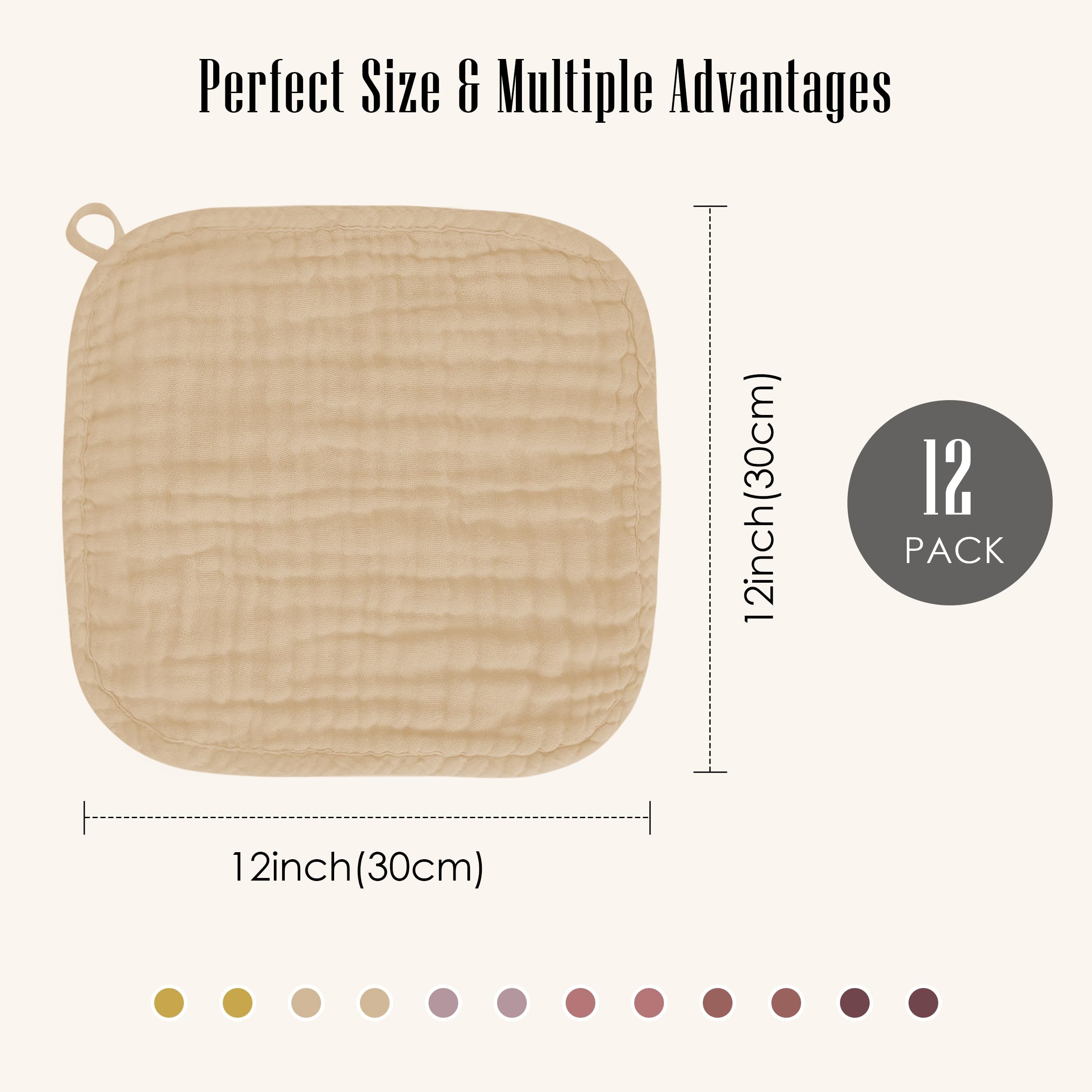 BAMBOO QUEEN Bean Paste Series washcloth in brown color for everyday cleaning.