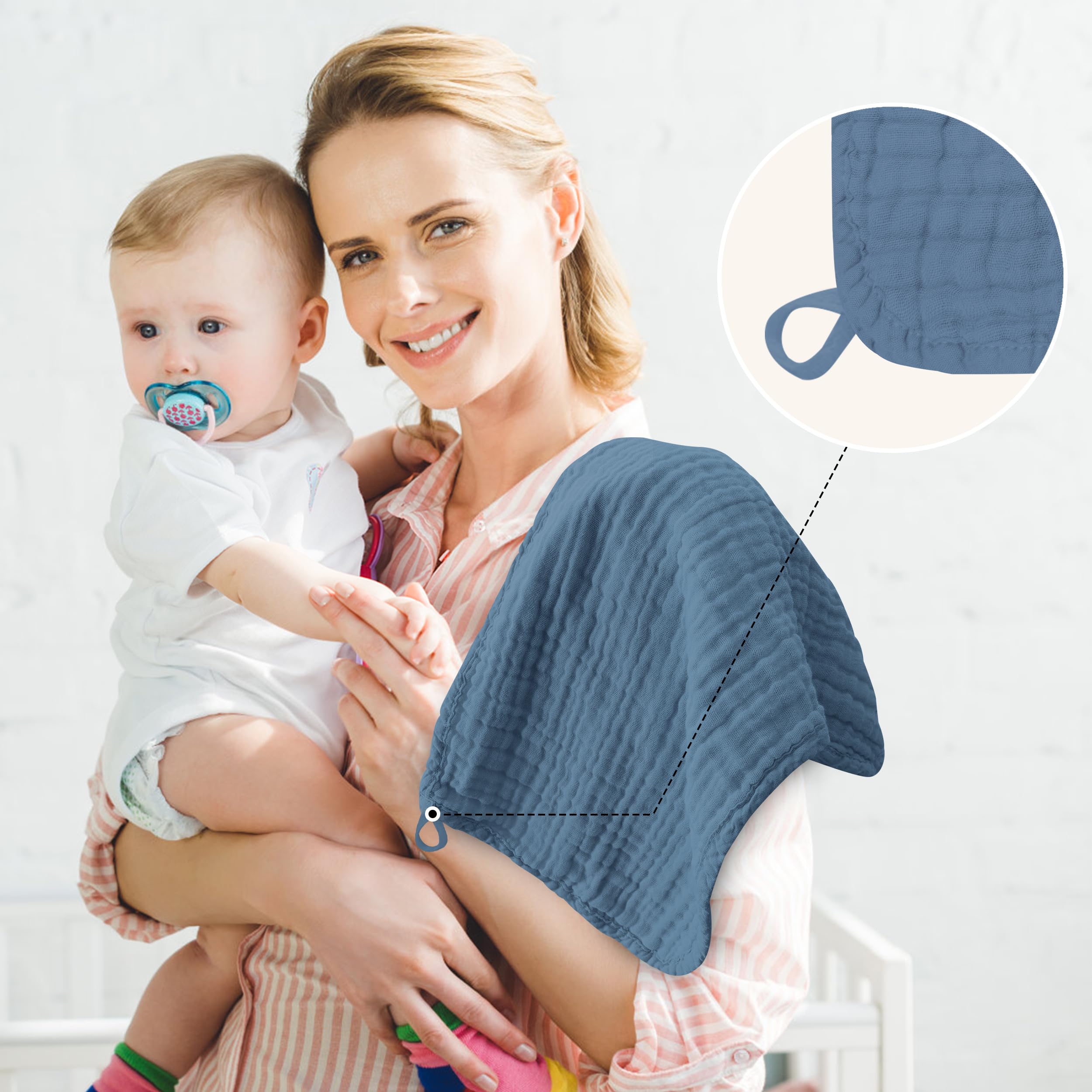 BAMBOO QUEEN burp cloths used as cleanups during diaper changes and feeds