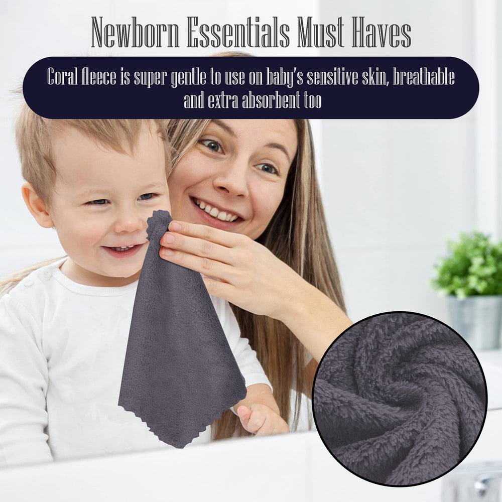 BAMBOO QUEEN face bath washcloths for gentle facial cleansing.