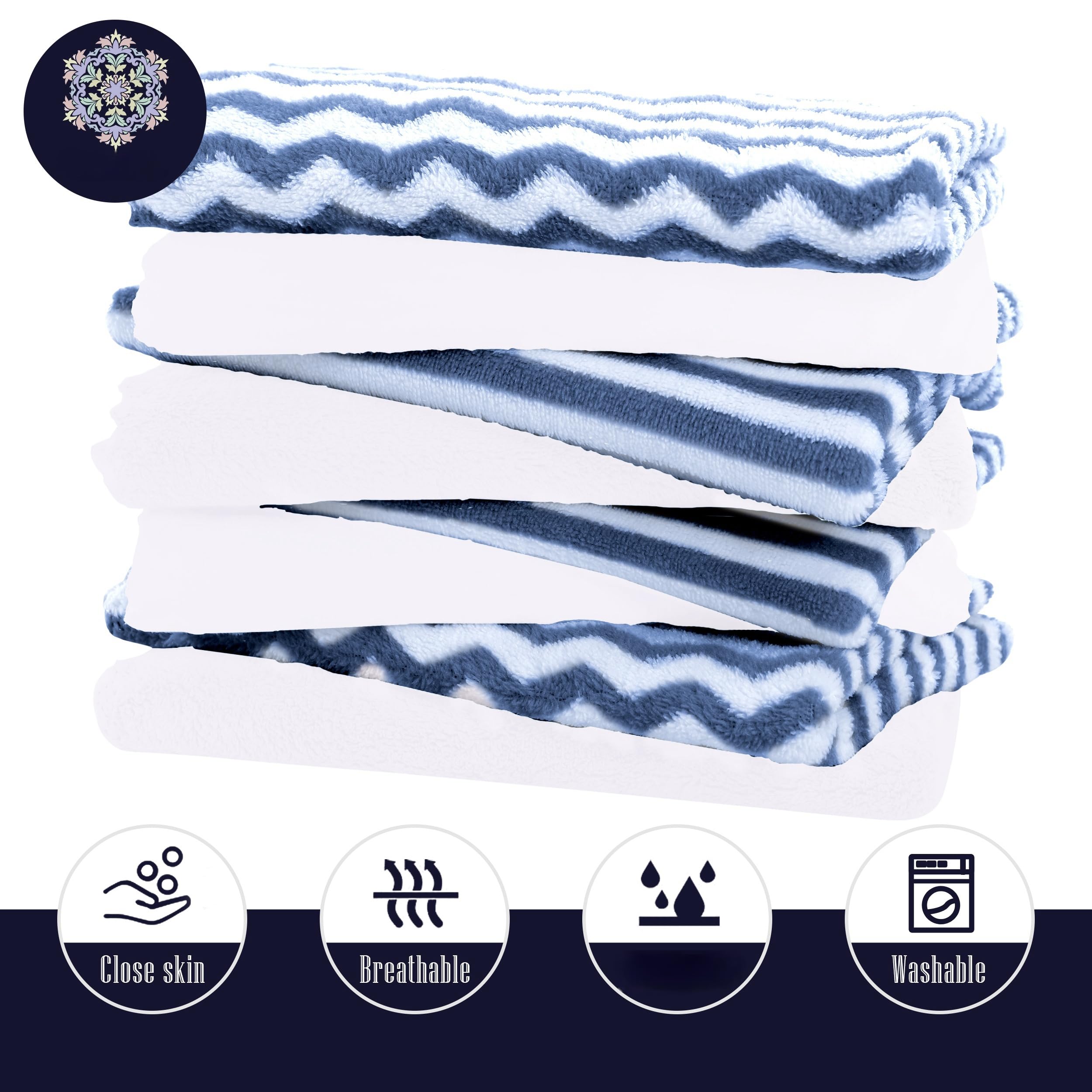 BAMBOO QUEEN burp cloths gift-ready packaging for new parents