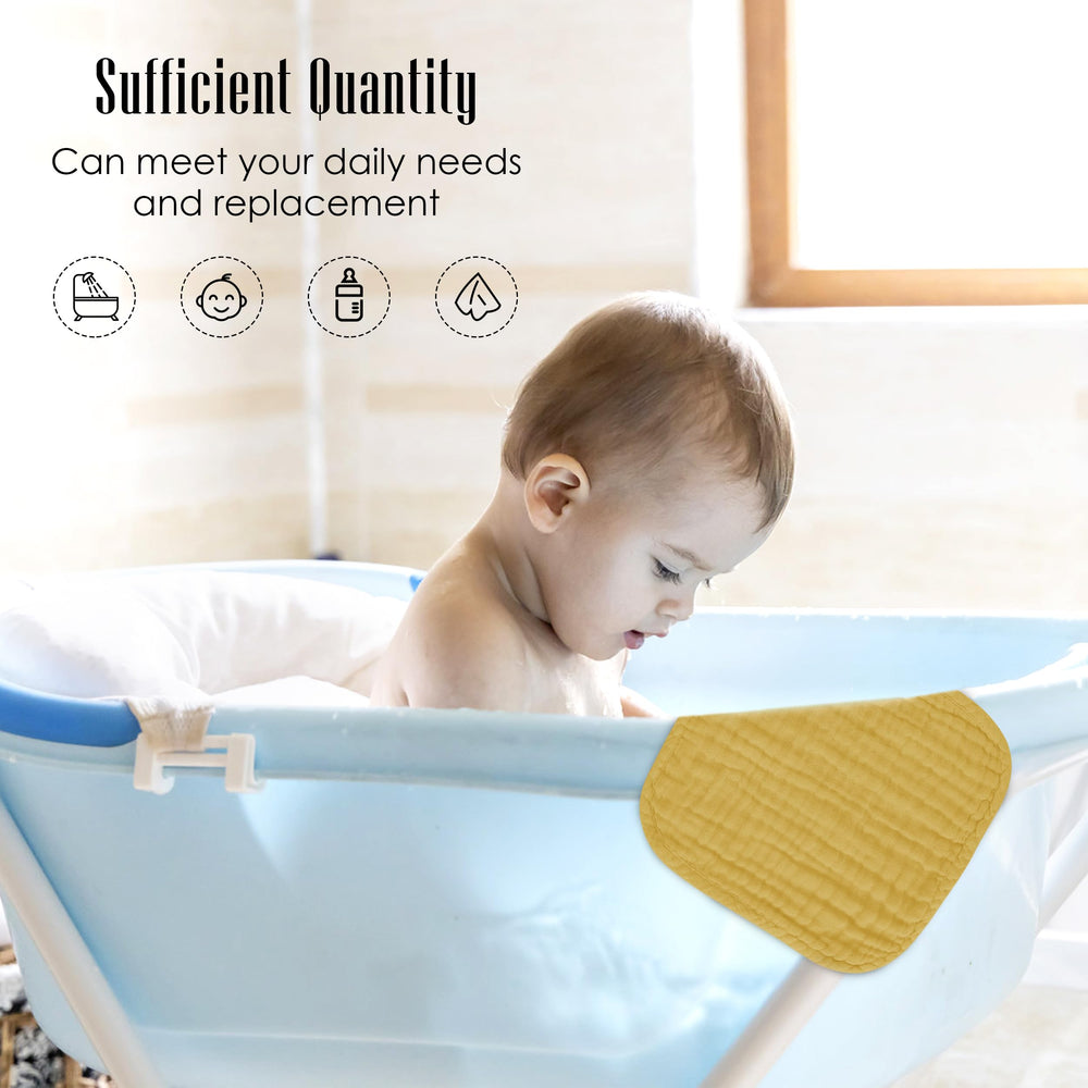BAMBOO QUEEN honey washcloth close-up highlights plush softness.