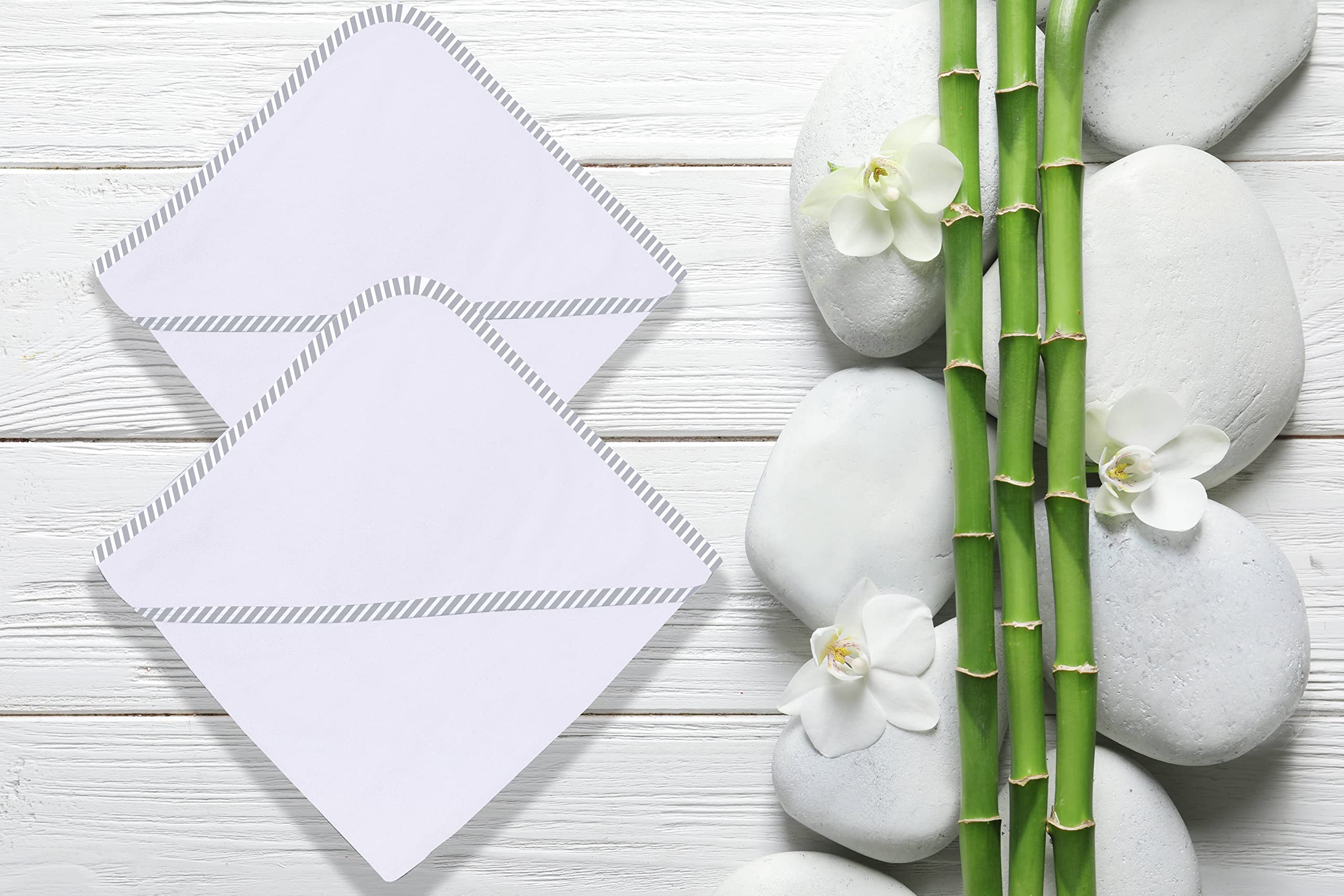 Bamboo Queen hooded towel absorbs moisture quickly for bath or pool time.