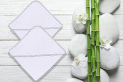 Bamboo Queen hooded towel absorbs moisture quickly for bath or pool time.
