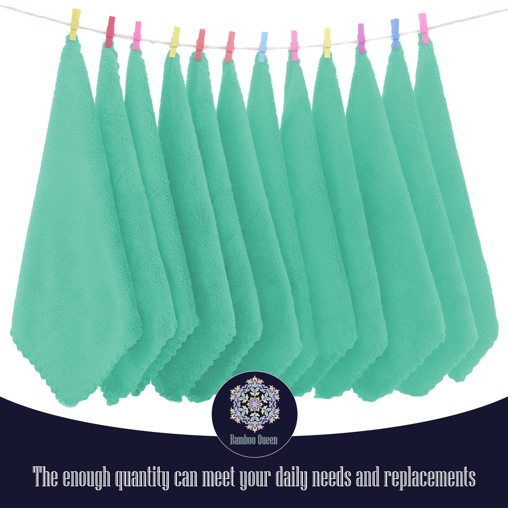 BAMBOO QUEEN microfiber-baby-washcloths coral fleece, soft texture and quick absorbency