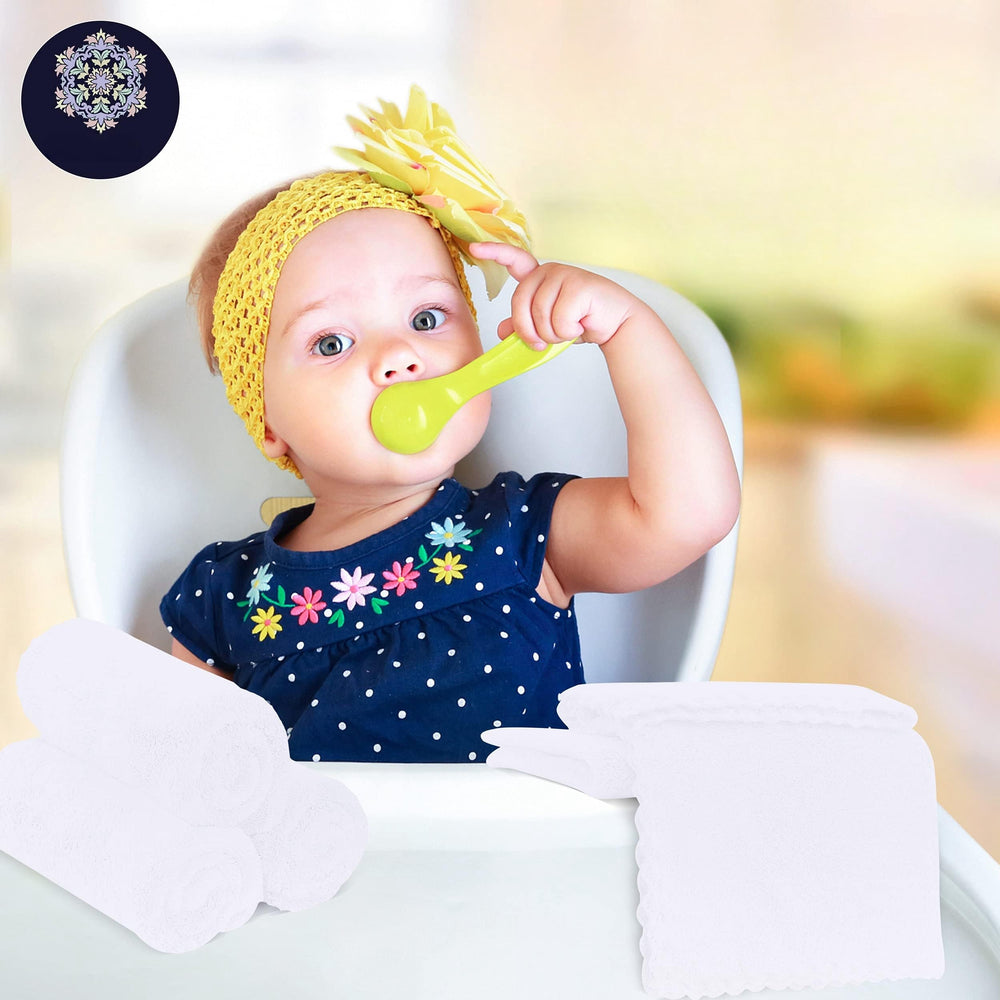 Bamboo Queen multiuse baby washcloths are versatile for wipes, burp cloths, and bath cloths.