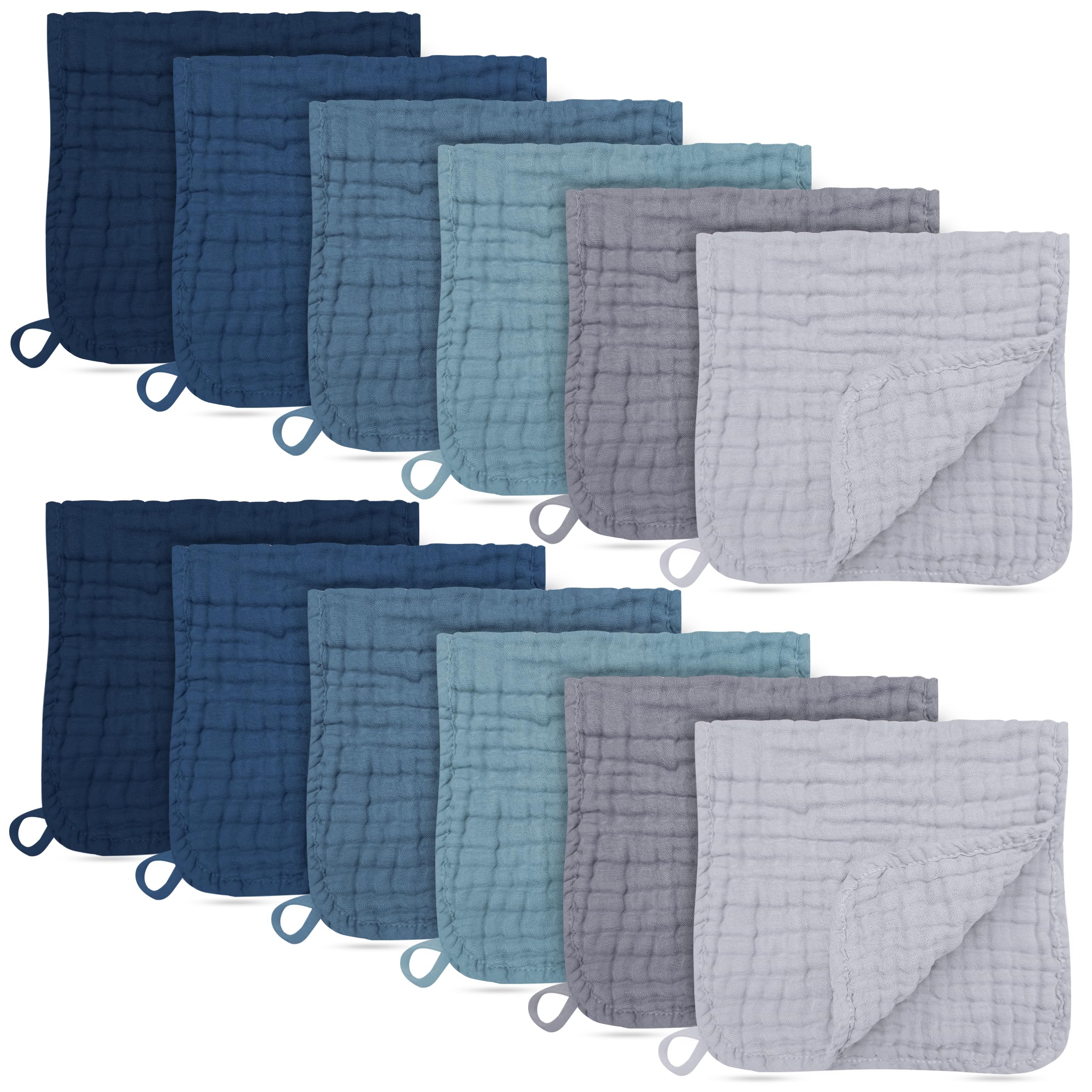BAMBOO QUEEN muslin burp cloth close-up shows soft fabric for gentle baby skin