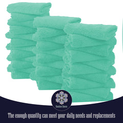 Bamboo Queen quick-absorbent washcloths help foam and rinse efficiently.