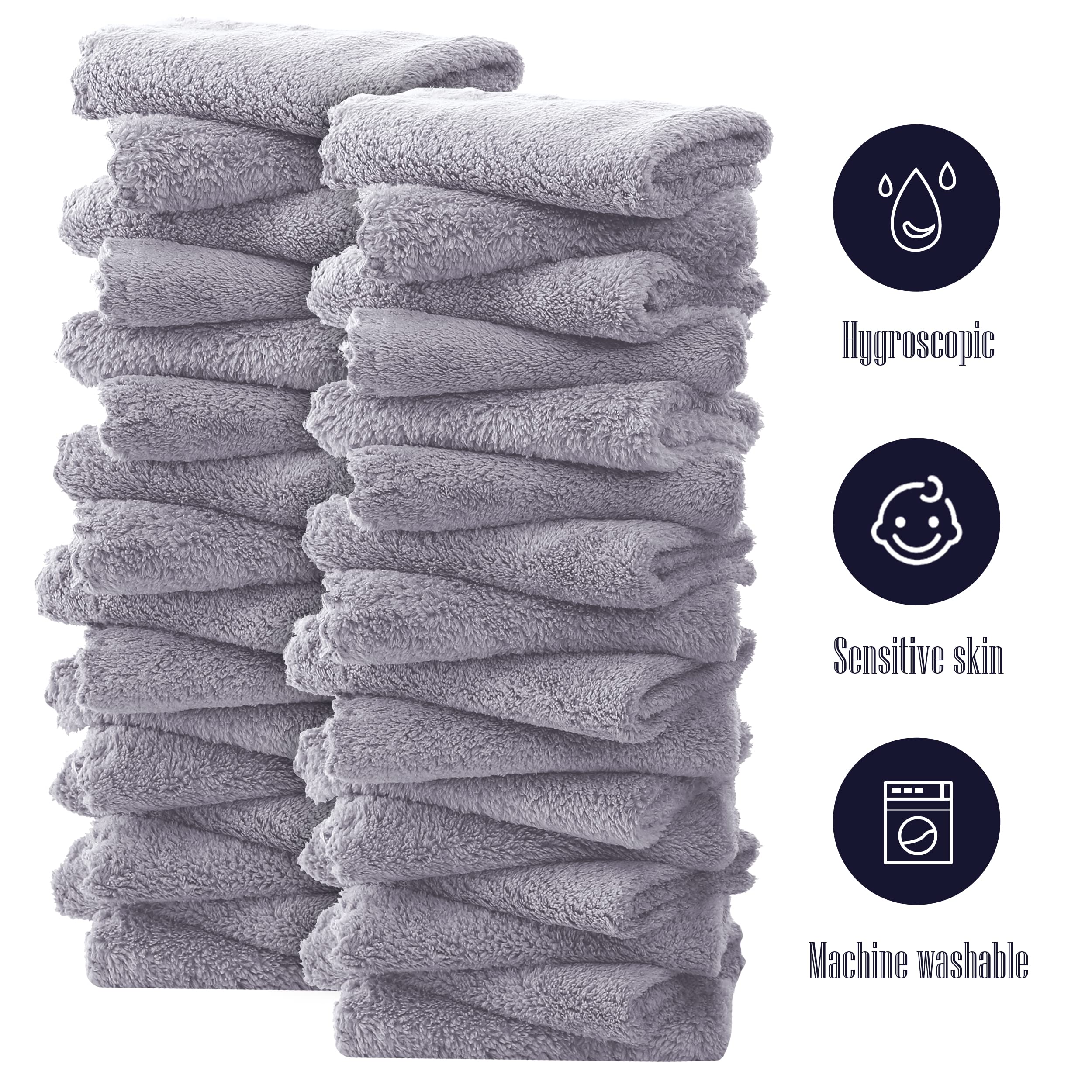 Sensitive skin friendly Bamboo Queen washcloth design for delicate care