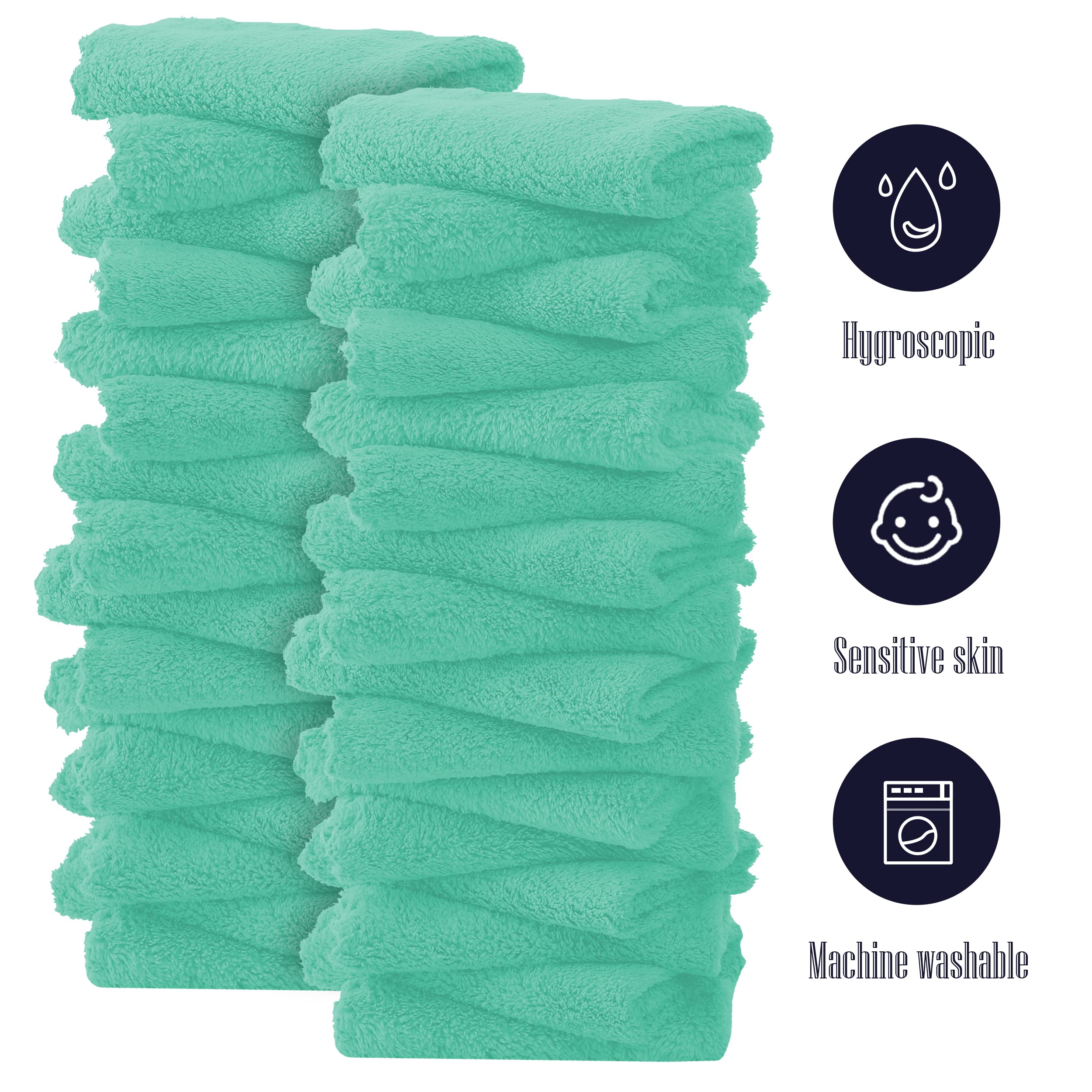 Bamboo Queen sensitive-skin washcloths gentle on delicate skin.