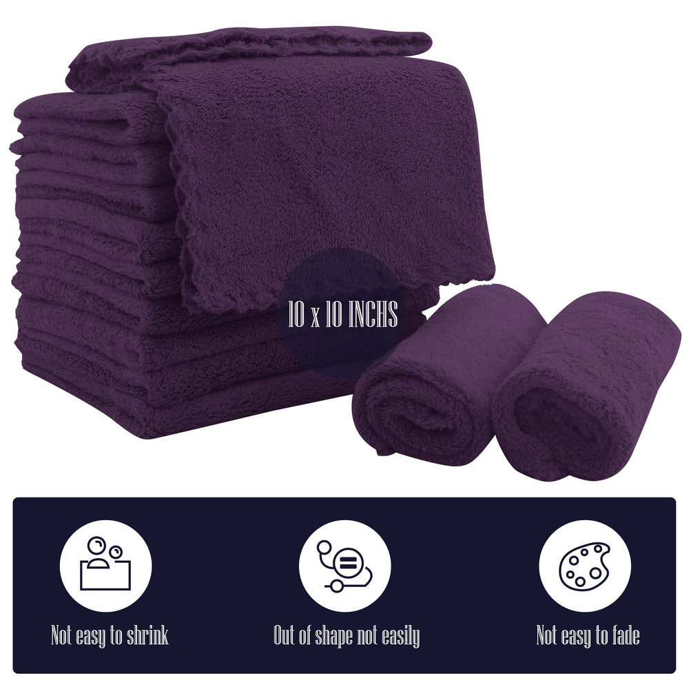 Bamboo Queen soft coral fleece baby washcloths provide comfortable bath time