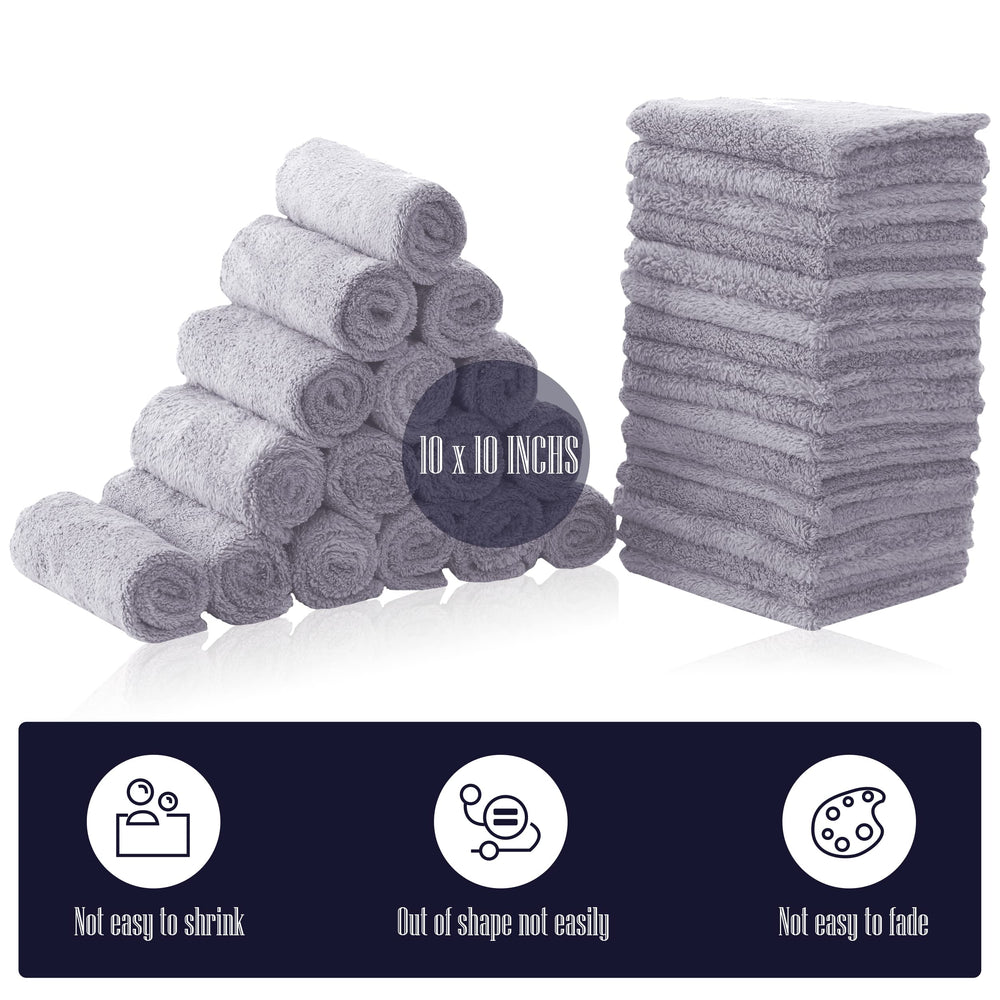 Soft coral fleece texture of Bamboo Queen washcloths for gentle cleansing