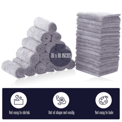 Soft coral fleece texture of Bamboo Queen washcloths for gentle cleansing