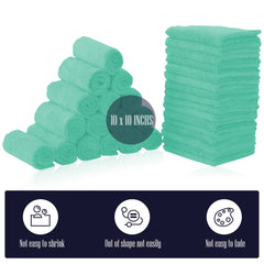 Bamboo Queen soft coral fleece washcloths deliver ultra-soft skin contact.